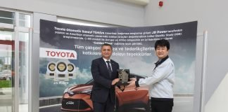 Toyota Otomotiv Sanayi Türkiye’ye Platin İhracat Ödülü!