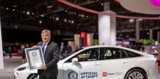 Sıfır Emisyonla 1360 km Yol Kat Eden Toyota Mirai Guinness Dünya Rekoru’nu Kırdı