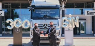 Transaktaş Global Lojistik, Aksaray Kamyon Fabrikası’nda üretilen 300.000’inci Kamyonu Filosuna Kattı