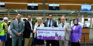 Air Cairo Sabiha Gökçen Havalimanı’na uçuş başlattı