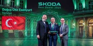 Doğuş Oto Esenyurt, Škoda’nın “En İyi Yetkili Satıcı Ödülü”nün Sahibi Oldu