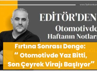 EDİTÖR’DEN: Fırtına Sonrası Denge!